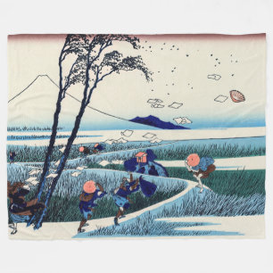 Manta Polar Katsushika Hokusai - Ejiri en la provincia de Suru