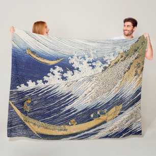 Manta Polar Katsushika Hokusai. Olas oceánicas