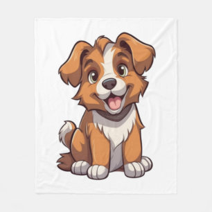 Manta Polar Kawaii Australian Shepherd Puppy