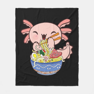 Manta Polar Kawaii Axolotl Ramen Noodles Japoneses Anime Kids