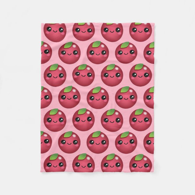 Manta Polar Kawaii Cranberry Fleece Blanket (Anverso)
