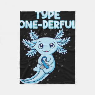 Manta Polar Kawaii Cute Axolotl Tipo Un Maravilloso T1d Diabet