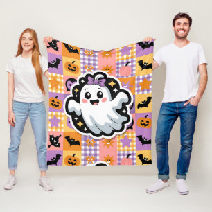 Manta Polar Kawaii Ghost Blanket - Fantasma Personalizado de t
