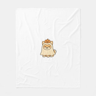 Manta Polar Kawaii Halloween Dog � Pumpkin Ghost Puppy Sticker