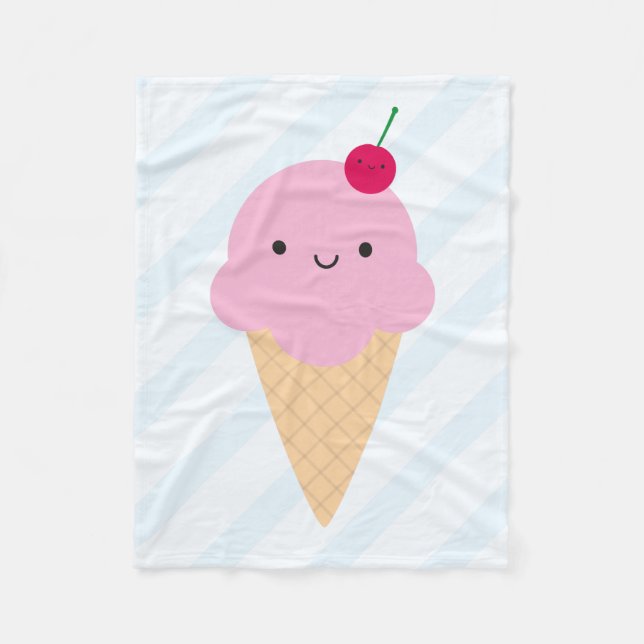 Manta Polar Kawaii Ice Cream Cone (Anverso)