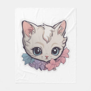 Manta Polar Kawaii Kitten 1