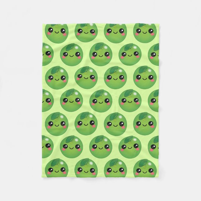 Manta Polar Kawaii Pea Fleece Blanket (Anverso)