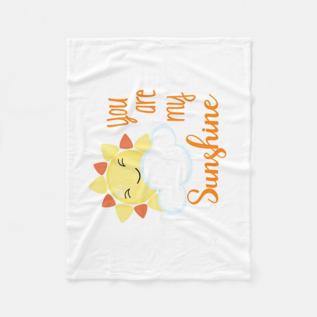 Manta Polar Kawaii usted es mi bebé de la sol (Anverso)