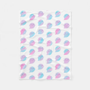 Manta Polar Kawaii Watercolor Ghosts (Unicorn)