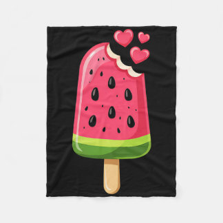 Manta Polar Kawaii Watermelon Slice Popsicle Summer Vacation F