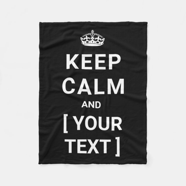 Manta Polar Keep Calm  (Anverso)