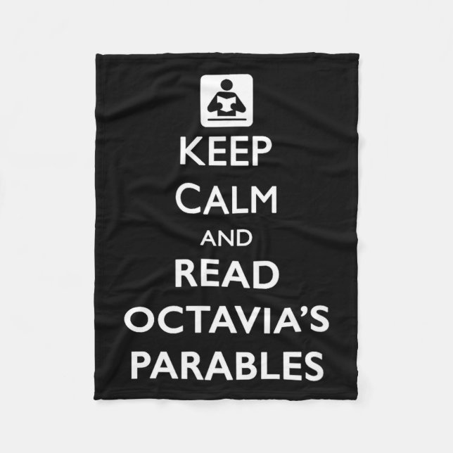 Manta Polar Keep Calm And Read Parables  (Anverso)