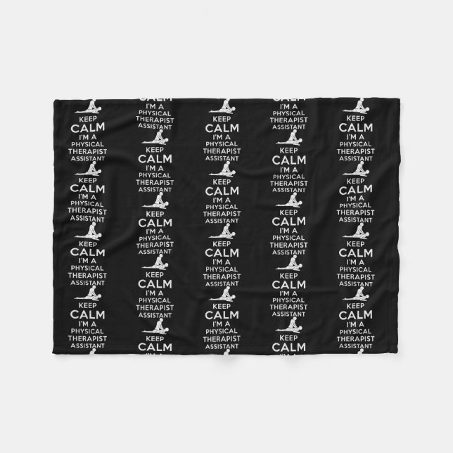 Manta Polar Keep calm I'm a Physical Therapist Assistant  (Frente (Horizontal))