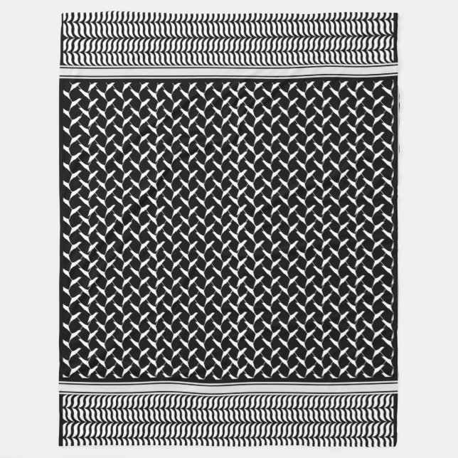 Manta Polar Keffiyeh palestino (Anverso)