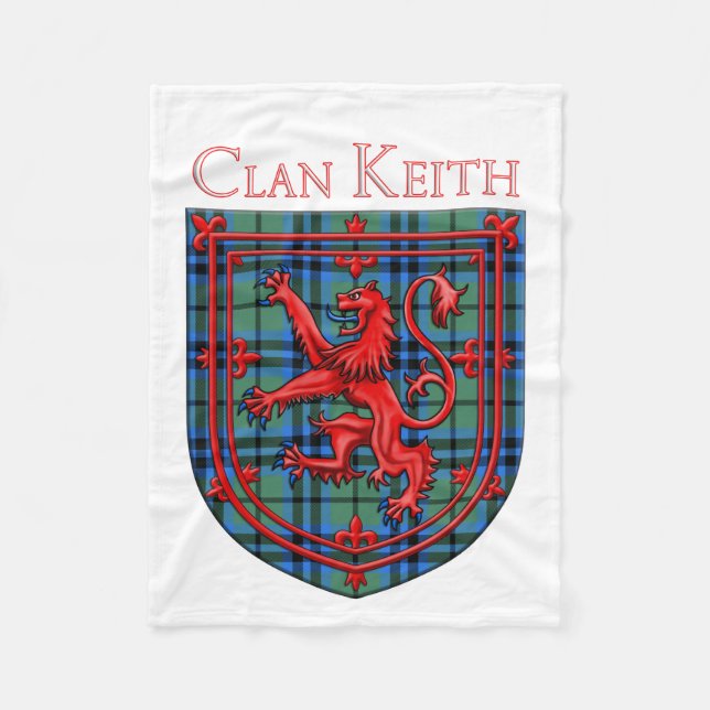 Manta Polar Keith Tartan Scottish Plaid Lion Rampant (Anverso)
