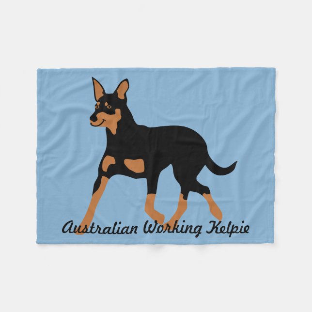 Manta Polar Kelpie de trabajo australiano (Frente (Horizontal))