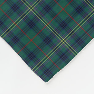 Manta Polar Kennedy Clan Tartán Green Plaid