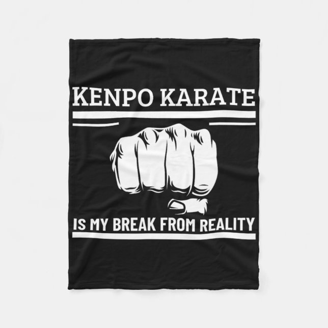 Manta Polar Kenpo Karate es mi escapada de la realidad gracios (Anverso)