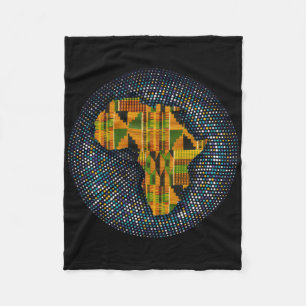 Manta Polar Kente Clothe Metallic Africa Design Pegatina