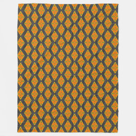 Manta Polar Kente Mudcloth Diamonds Fleece Blanket