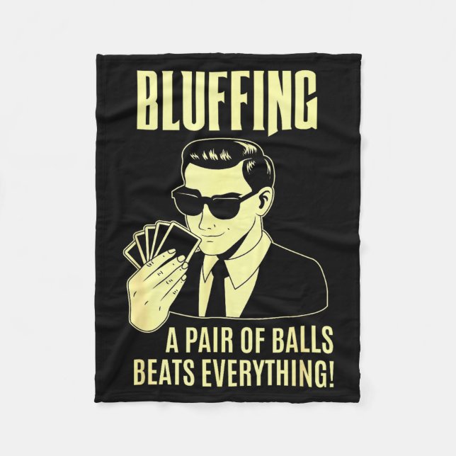 Manta Polar Ker Player Texas Hold'em Night - Bluffing Funny Ke (Anverso)