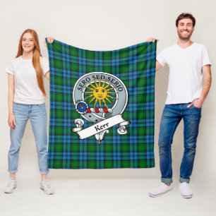 Manta Polar Kerr Hunting Clan Badge Tartan Plaid