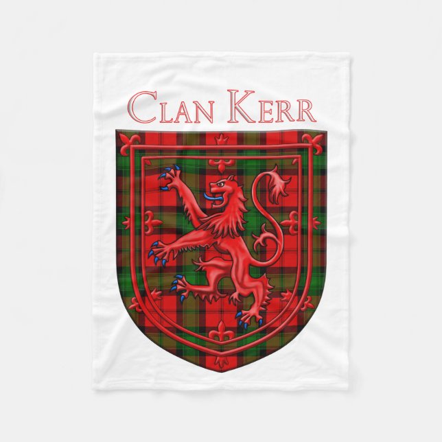 Manta Polar Kerr Tartan Scottish Plaid Lion Rampant (Anverso)