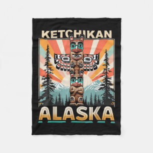 Manta Polar Ketchikan Alaska Tótem indio nativo americano