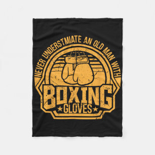 Manta Polar Kickboxer Kickboxing Boxeador Boxeo Diseño Vintage