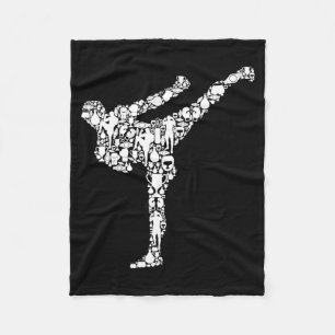 Manta Polar Kickboxing Kickboxer Karate Chicos Niños Hombres L