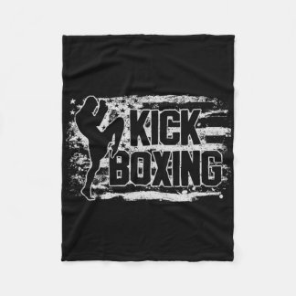 Manta Polar Kickboxing Kickboxer Usa Bandera Americana Regalo