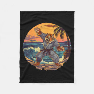 Manta Polar Kickboxing Tigre Playa Atardecer Taekwondo Karate