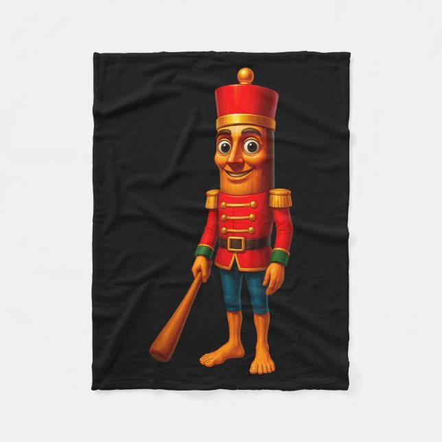 Manta Polar Kids Christmas Pajama Tung Sahur Nutcracker Brainr (Anverso)