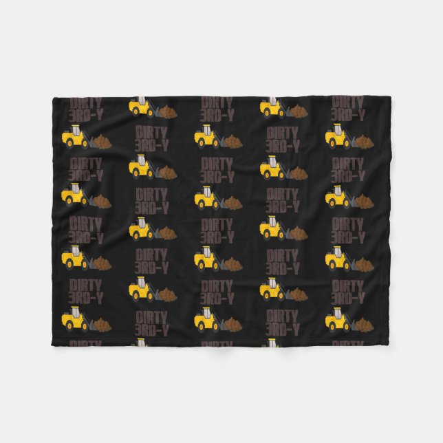 Manta Polar Kids Dirty 3rd y 3rd Birthday Party Gift For B oy (Frente (Horizontal))