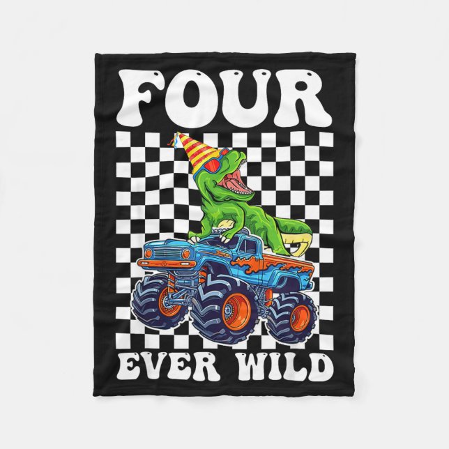 Manta Polar Kids Four Ever Wild Dinosaur Monster Truck 4th Bir (Anverso)