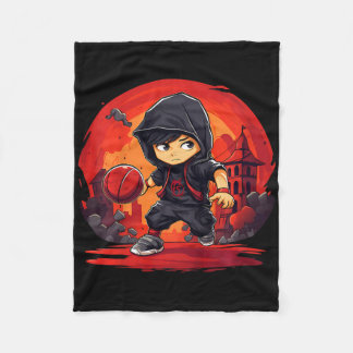 Manta Polar Kids Ninja Boy Playing Sketll