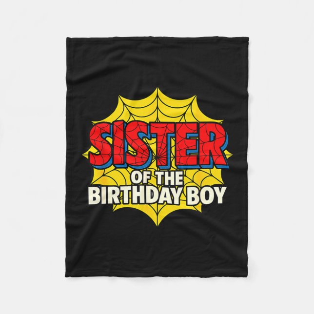 Manta Polar Kids Sister Of The Birthday Boy Sder Theme Party M (Anverso)