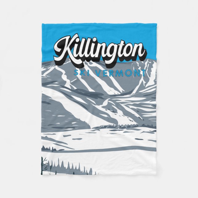 Manta Polar Killington Ski Area Winter Vermont Vintage (Anverso)