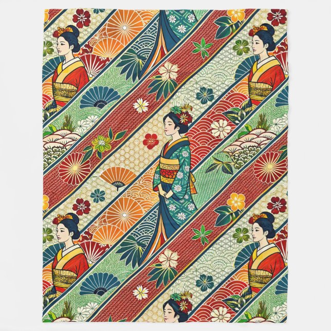 Manta Polar kimono japonais (Anverso)