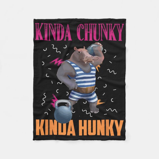 Manta Polar Kinda Chunky Kinda Hunky Halterofilia (Anverso)