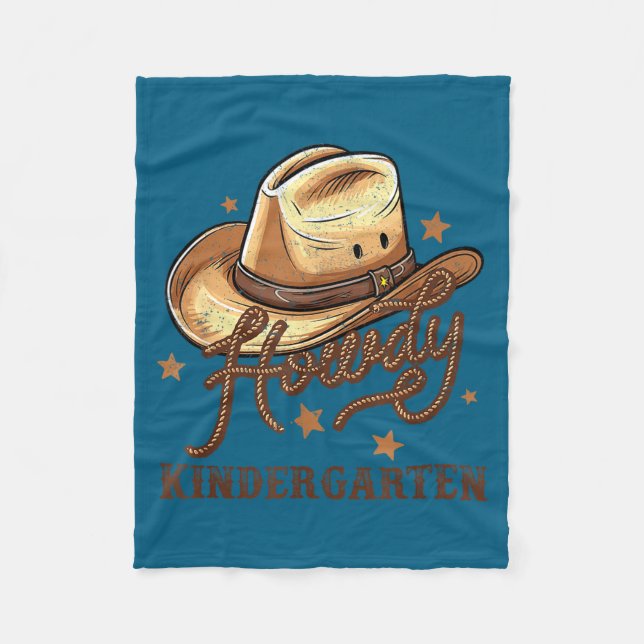 Manta Polar Kindergarten Teacher Rodeo Cowboy Western Howdy Ki (Anverso)