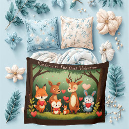 Manta Polar Kindness Best Valentine Woodland Animals Nursery 