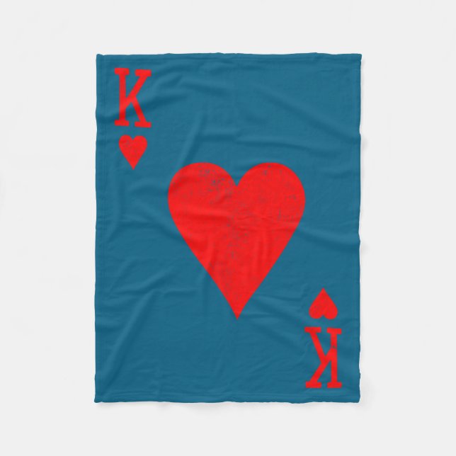 Manta Polar King Of Hearts Matching Couple Saint Valentine's D (Anverso)