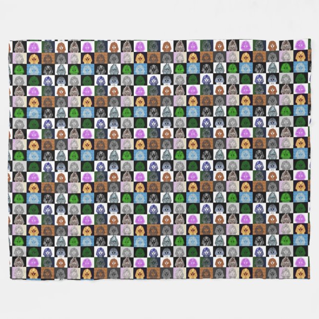 Manta Polar King Tut Pop Art Fleece Blanket (Frente (Horizontal))
