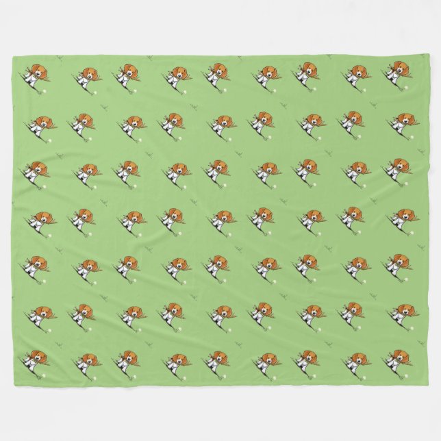 Manta Polar KiniArt Beagles Fleece Blanket (Frente (Horizontal))