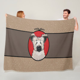Manta Polar KiniArt Briard Art Fleece Blanket