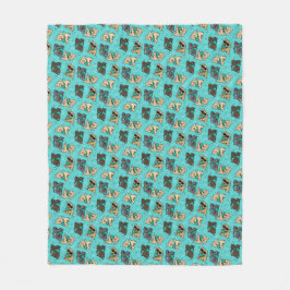 Manta Polar KiniArt Cutieface Cairn Fleece Blanket
