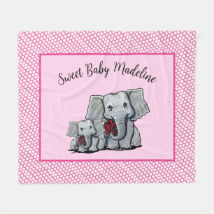 Manta Polar KiniArt Elephant Fleece Blanket