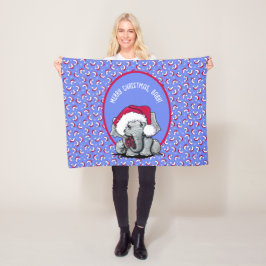 Manta Polar KiniArt Elephant Navidades Fleece Blanket