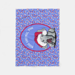 Manta Polar KiniArt Elephant Navidades Fleece Blanket